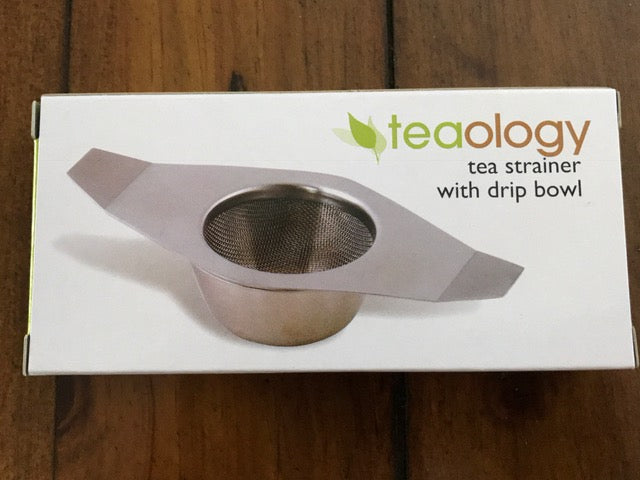 Teaology Tea Strainer with Drip Bowl