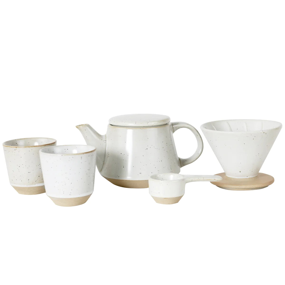 Robert Gordon- Ritual Coffee Set, Speckled White