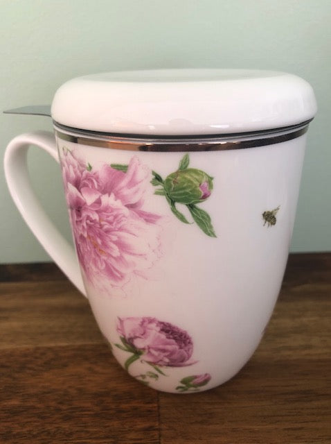 Pink Peonies 3 piece Infuser set