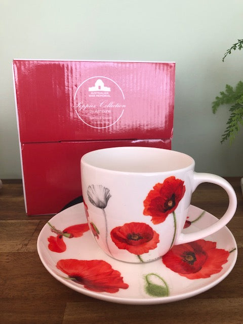 Poppies cup and saucer set