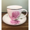Pink Peonies Cup and Saucer